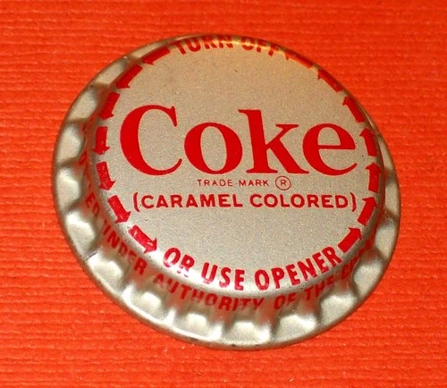 VINTAGE Coke Coca-Cola Turn-off Soda Pop Uncrimped P/L Plastic Lined Bottle Cap