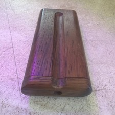 Stamped WOOD SWIVEL DUGOUT