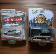 Greenlight 2020 F-150 XLT All-Terrain Green Machine Chase 1987 F-150 Lariat NIB