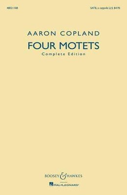 Four Motets : Complete Edition SATB, a Cappella, Paperback by Copland, Aaron ...