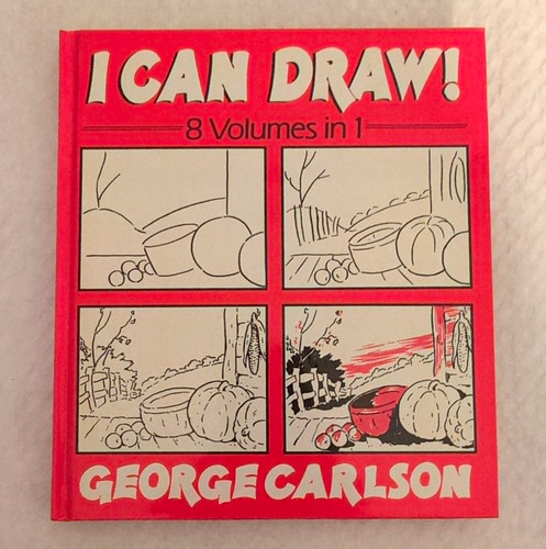 George Carlson I Can Draw! 8 Volumes in 1 Drawing Book Animals & Birds, A347