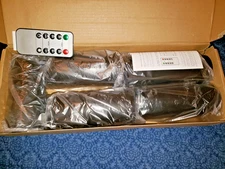 5-Pack Flameless LED Candles Remote Controlled Realistic Candles Plastic, Black