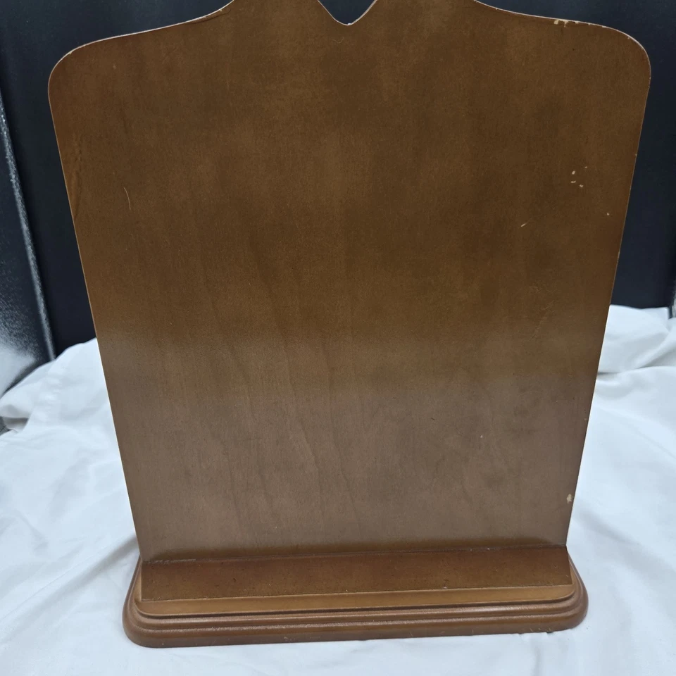 Estatuetas vintage Calico Kittens display de madeira 3 prateleiras independentes sólidas - Imagem 4 de 4