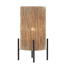 Jonathan Y Kai 16.5" Coastal Rattan LED Table Lamp Modern Contemporary