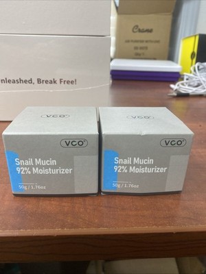 2x New Snail Mucin moisturizer 92% Daily Face Moisturizer Cream All Skin