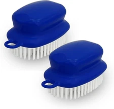 2-Pack Vegetable Brush, Non-Slip Grip Veggie Scrubber for Cleaning Food
