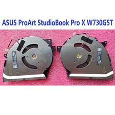 For ASUS ProArt StudioBook Pro X W730G5T Laptop CPU GPU Cooling Fan DC 12V