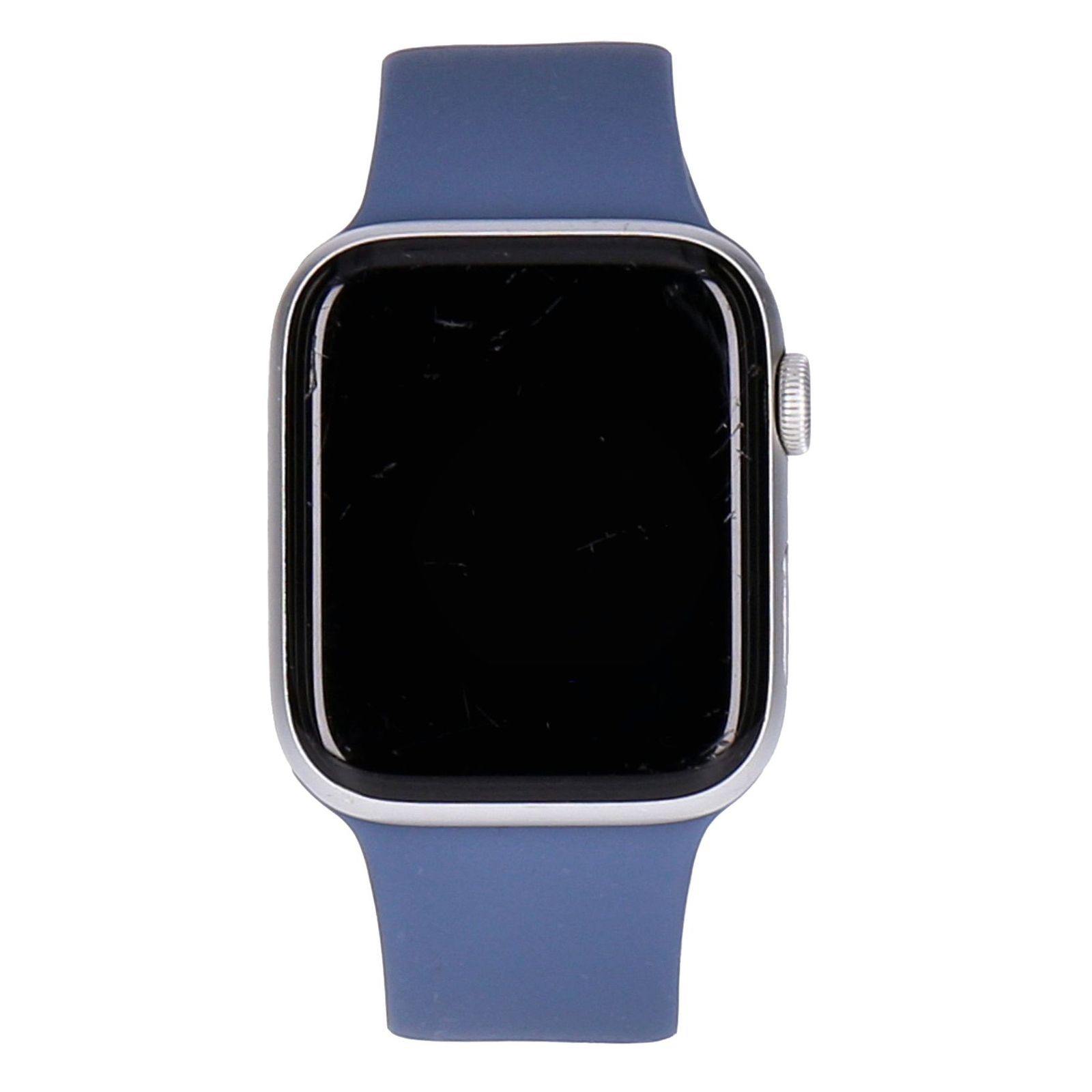 Apple Watch SE 2022 44mm GPS Silber Aluminium mit Sportarmband blau gut