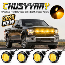4pc Amber Led Lights Grille Lighting Kit Universal For Honda Ridgeline 2006-2014 4pc Amber Led Lights Grille Lighting Kit Universal For Honda Ridgeline 2006-2014