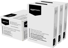 Amazon Basics Multipurpose Copy Printer Paper, 20 lb, 8.5 x 11 Inches, 3 Reams (