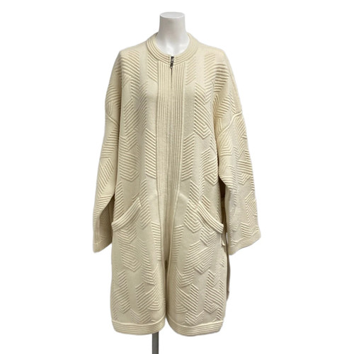 HERMES 3H2101D4 Cream [Outer Fabric] Virgin Wool Women's Coat