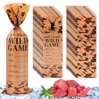 Anglekai 80P/ 120P Game Wild Meat Bags for Freezer, Thick Game Wild Freezer B...