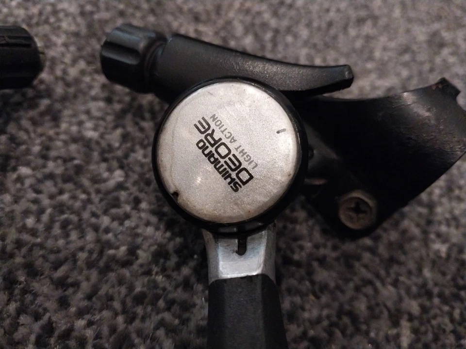 Shimano Deore thumb shifters SL-MT62 Shift Levers 3x7s SIS Retro MTB  - Image 2 of 4