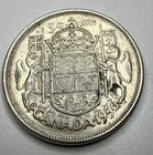 1956 Canadian Silver 50 Cents Half Dollar Coin N56
