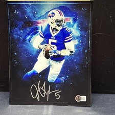 Tyrod Taylor Autographed Buffalo Bills 8x10 Photo Signed Beckett BAS COA