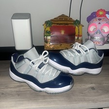 jordan 11 low georgetown on feet