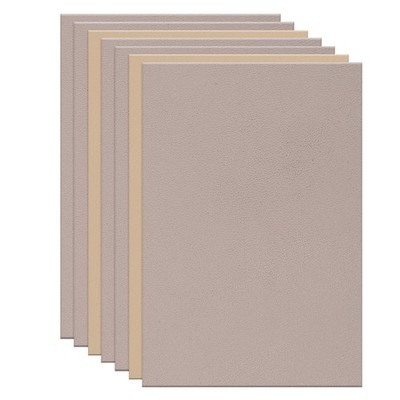10Pcs Leather Hide, 6x4'' Artificial Cow Leathers for Craft, Light Tone