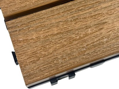 QTY 10) NewTechWood US-QD-ZX-TK Capped Composite Deck Tiles 12