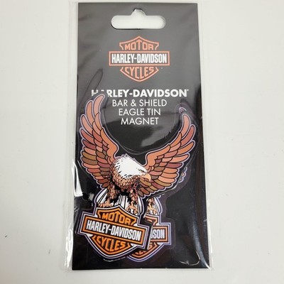 Harley-Davidson Custom Shaped Eagle Tin Magnet 2.7 x 3.5'' Collectable Gift