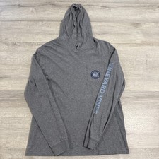 Vineyard Vines Shirt Hooded Long Sleeve Pocket Logo Gray Men's Small