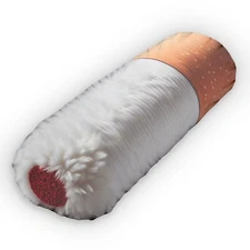 Cigarette Plush Shaped Pillow, Retro Novelty Decor Cushion