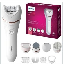 Philips Beauty Epilator Series 8000 5 in 1 Shaver for Women 9 Accessories BRE740
