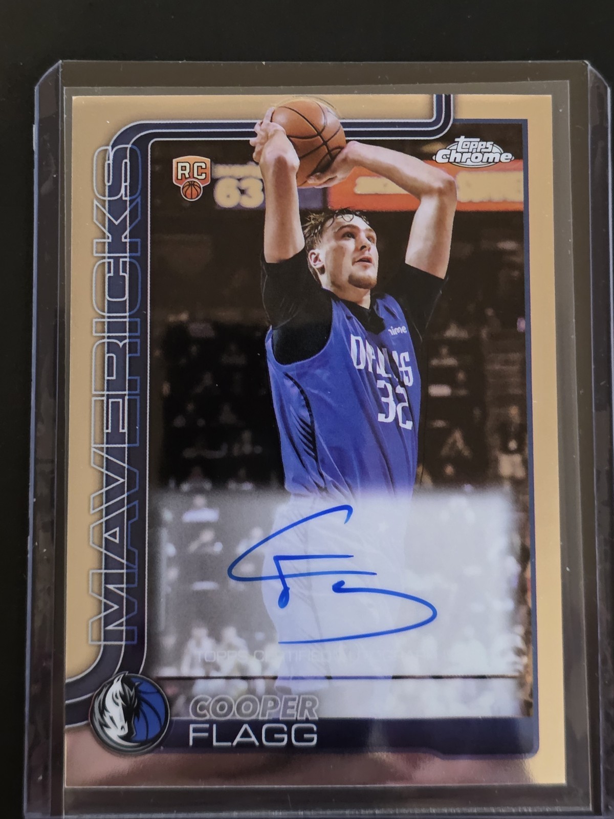 2025-26 Topps Chrome Cooper Flagg Rookie ON-CARD Auto Dallas Mavericks #TCAR-CF