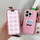 Cute Cartoon Fresh Peach Silicone Phone Case For iPhone 17 Pro Max 16 Plus-13