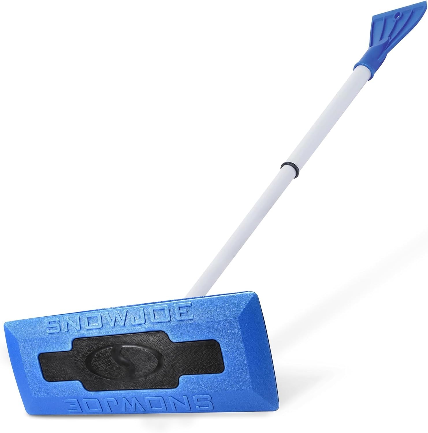 Snow Joe 18" Telescoping Snow Broom & Ice Scraper for Cars, No-Scratch Foam Brus