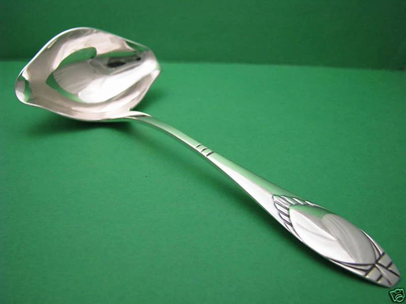 DANISH SILVER LADLE SAUCE CREAM LADLE 826 Silver by Lind Herning Denmark ca1919