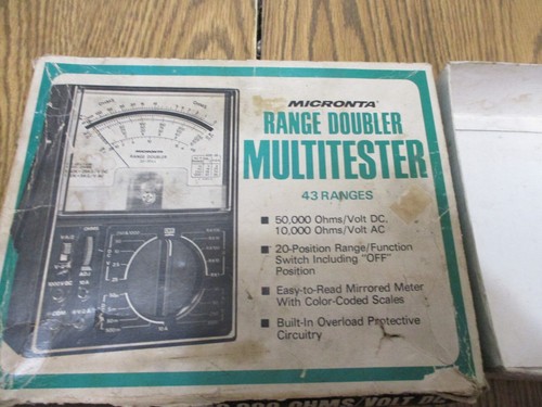 VTG Micronta Range Doubler Multitester 43 Ranges No. 22-204A w/ Leads - Picture 4 of 7
