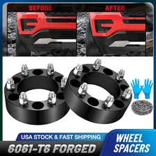 2PCS 2" 6x5.5 Wheel Spacers 12x1.5 for Toyota Tacoma Honda Passport Hummer H3