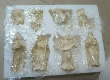 2001 Roman Fontanini 8 Pc. Ivory Nativity Figurines 3" 8 Pieces 74228 CHRISTMAS 