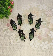 Small Hand Drawer Knob Set of 06 Pieces Brass Lady Hand Design Cabinet Dec CA309