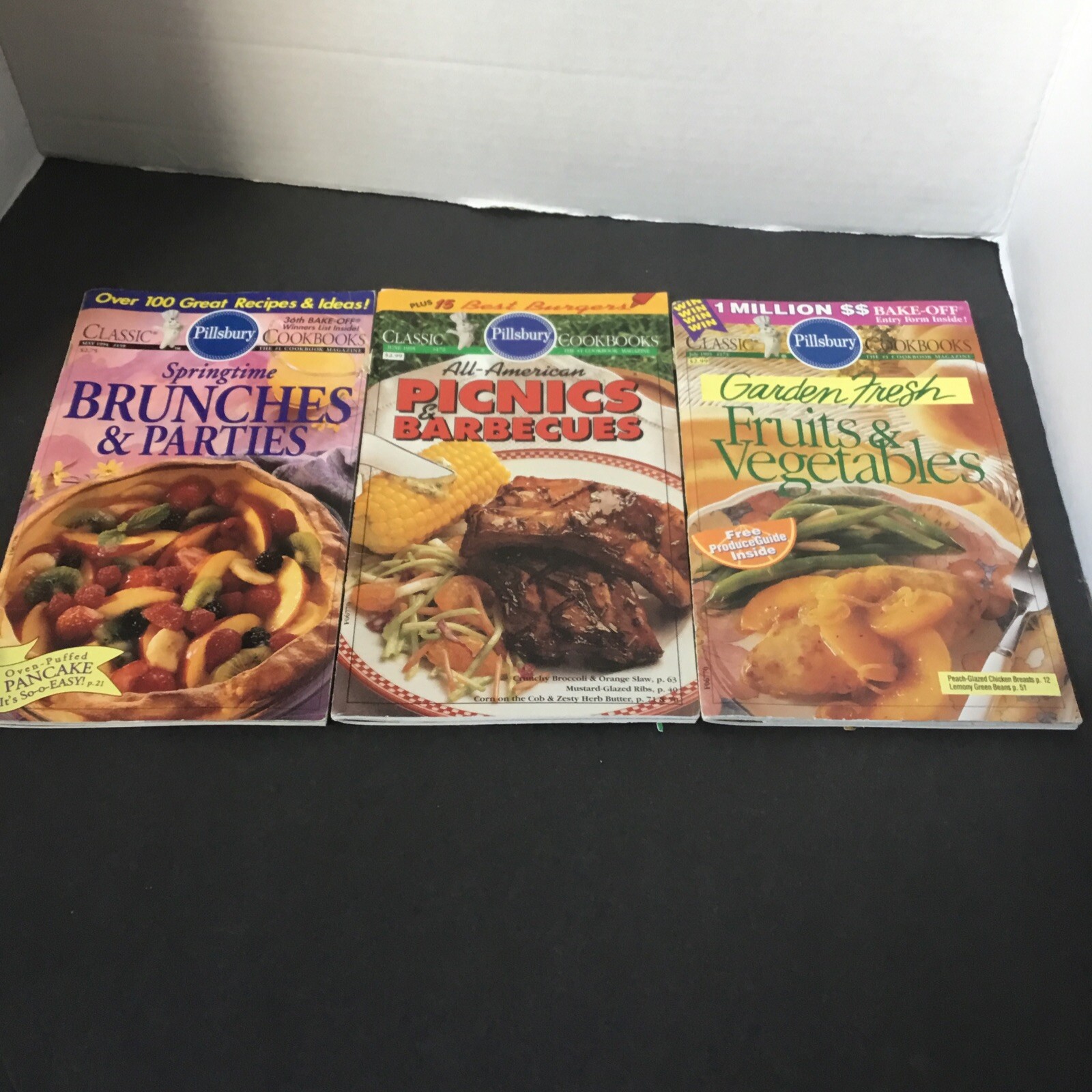 3 Pillsbury Spring/Summer Cookbooks, BBQ, Brunch, Vegs. NEW | eBay