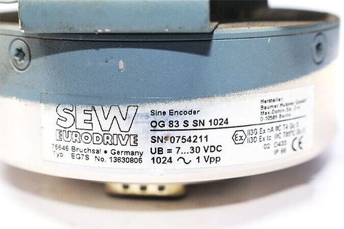 BAUMER EG7S SINE ENCODER OG 83 S SN 1024 / 13630806 - Picture 2 of 4