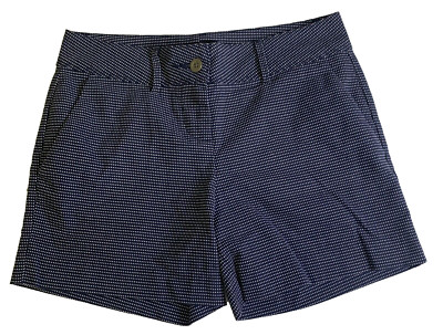 The Limited Women's Basic Tailored Fit Navy-Blue White Polka Dot Shorts Size 4