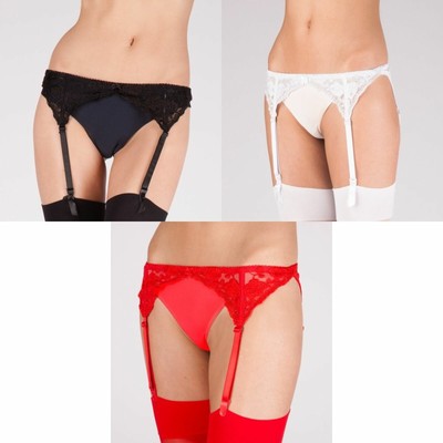 Schmaler Spitzen Strapsgürtel von Silky Sexy Spitzenborte Größen- & Farbwahl 