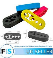 POLYURETHANE HEAVY DUTY EXHAUST HANGER BRACKET RUBBER MOUNT UNIVERSAL 4 COLOURS