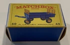 EMPTY BOX: MATCHBOX - 40 - Hay Trailer - Lesney - England