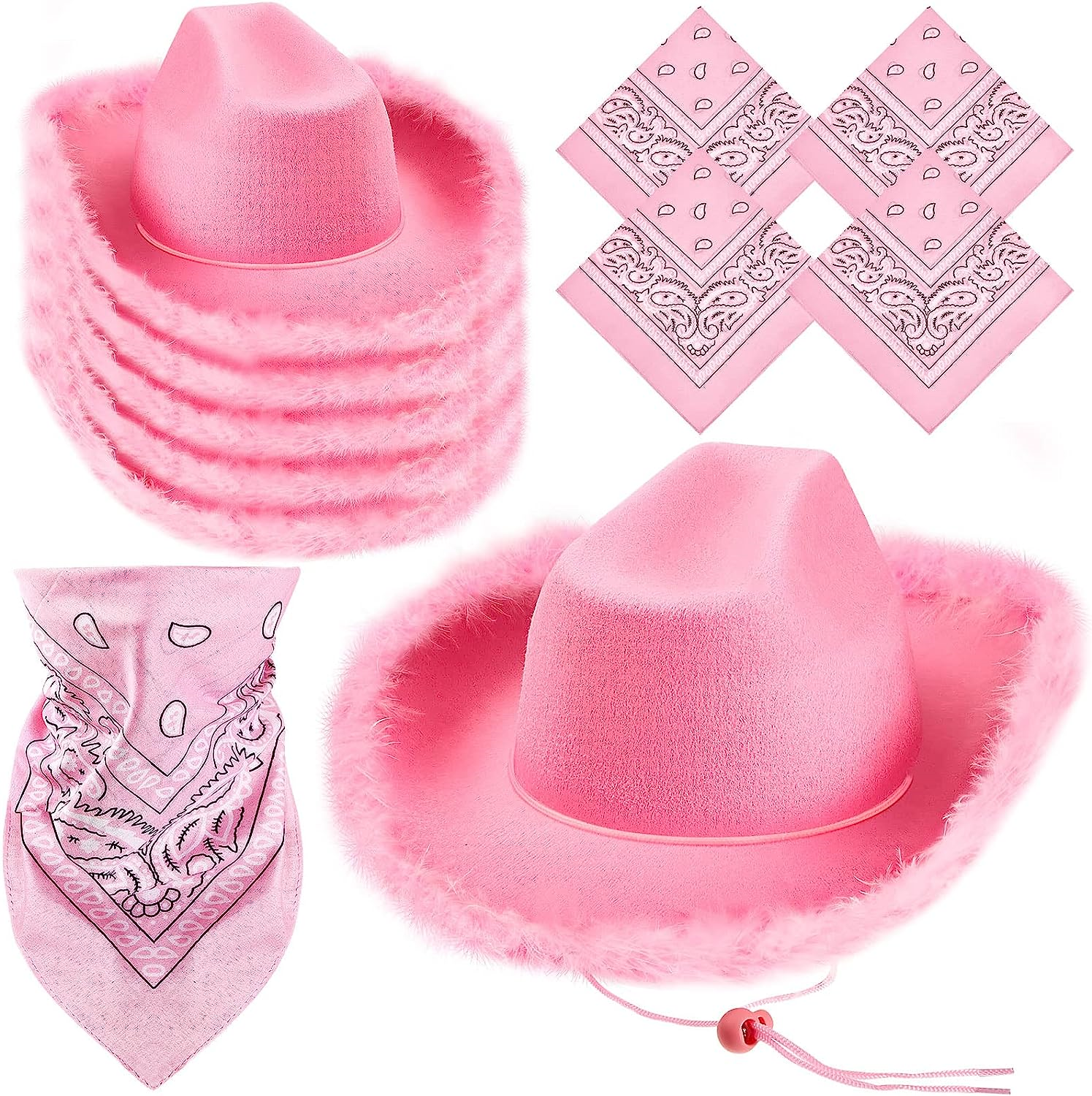 Pink Fluffy Cowboy Hat's Code & Price - RblxTrade