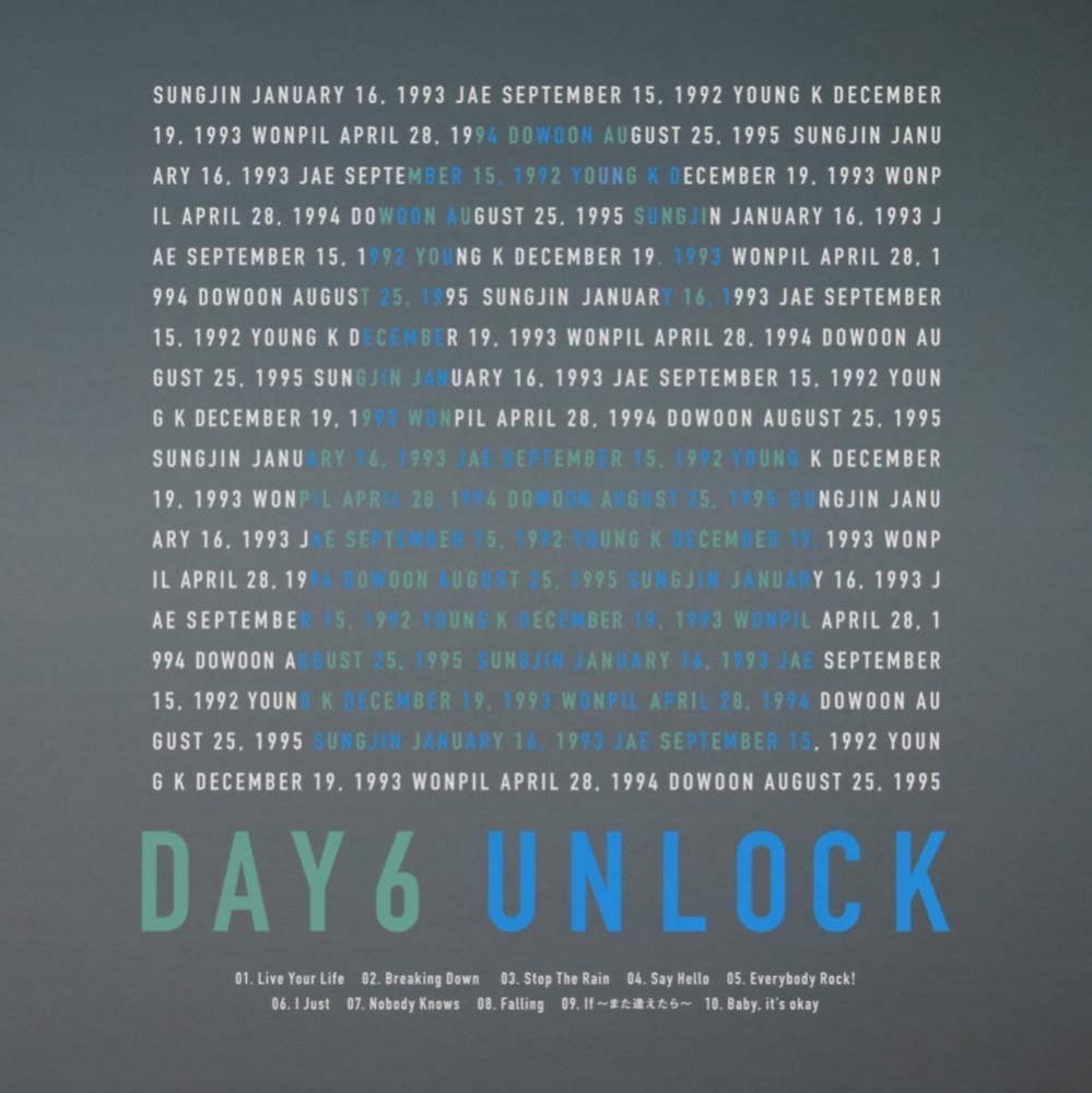 New DAY6 UNLOCK First Limited Edition SUNGJIN Ver. CD Card