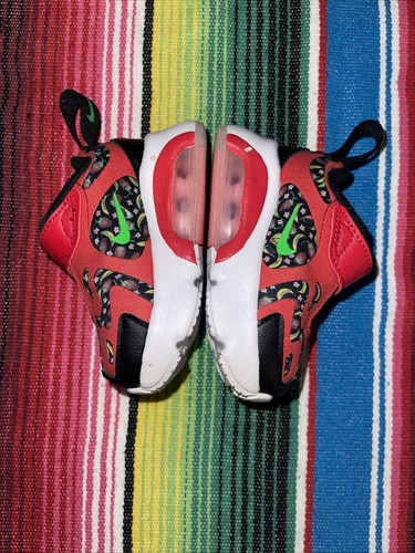 Nike Air Max 200 Toddler 2C Fruit Sneakers University Red Green Spark Adorable - Picture 9 of 10