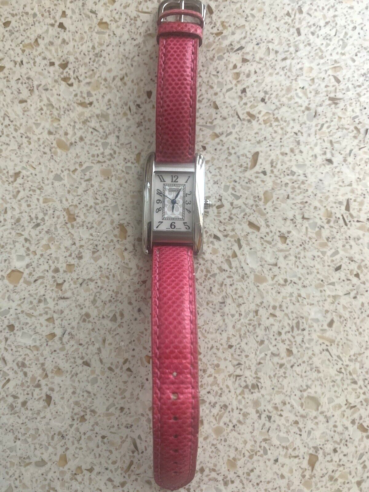 Coach Lexington Breast Cancer Awareness Ribbon Watch Snakeskin