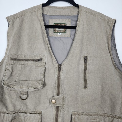 Cam-fis Travel Adventure Hunting Nature Outdoors Mens Large Sleeveless Vest - Picture 3 of 10