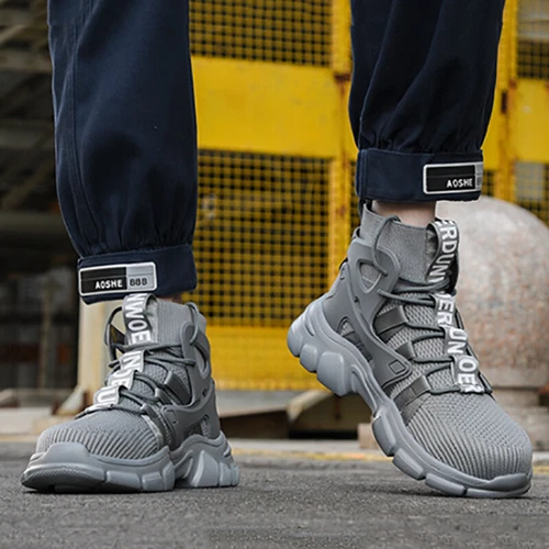 Herren Sicherheitsschuhe Stahlkappe Laufschuhe rutschfest verschleißfest Anti-Punktion - Bild 9 von 32