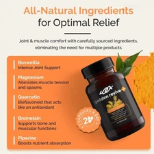 Golden Revive+Joint Support Supplement Containing Quercetin and Magnesium