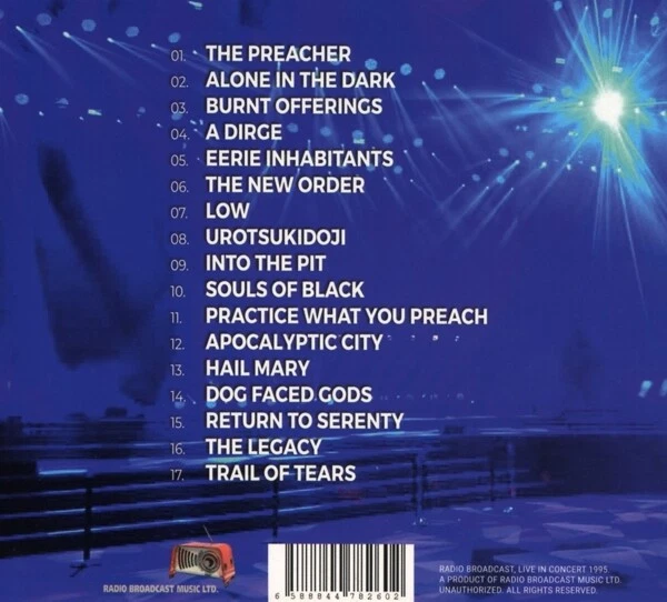 TESTAMENT - LIVE 1995/RADIO BROADCAST CD NEU - Bild 2 von 2