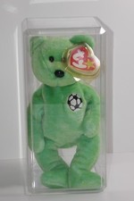 TY 1999 Beanie Baby 8" Kicks the Bear Plush w/Tags Case