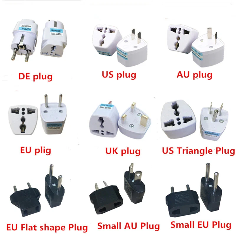 Universal Voyage adaptateur- AU US UK to EU Europe Plug AC 250V Power  Travel Adapter